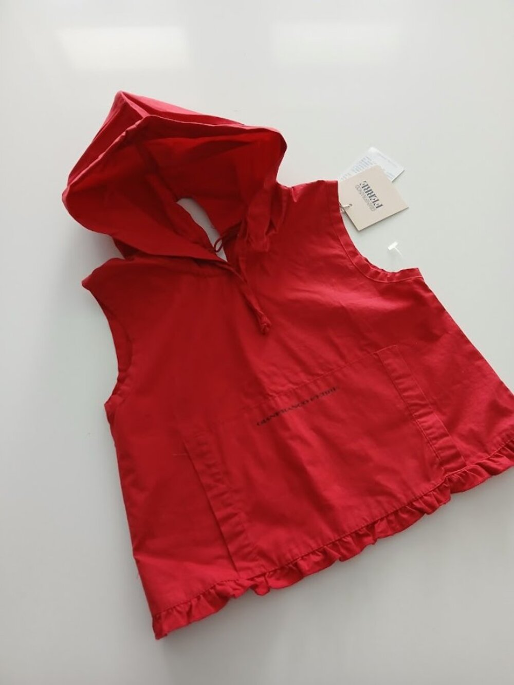 Gianfranco Ferre Baby Red 100% Cotton Hoody size 4 yrs